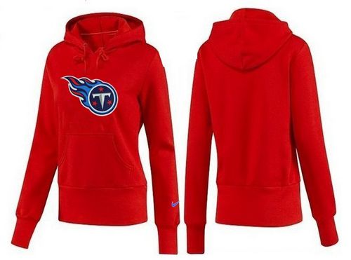 Women's Tennessee Titans Logo Pullover Hoodie Red
