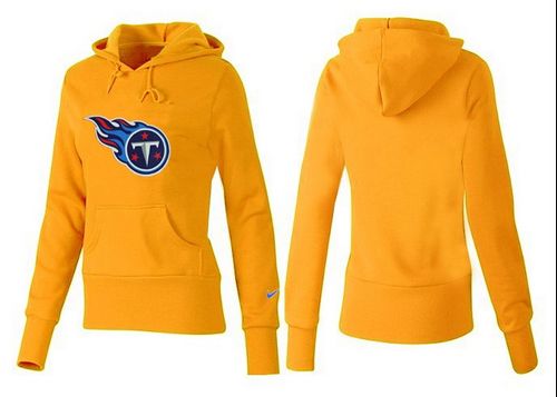 Women's Tennessee Titans Logo Pullover Hoodie Yellow