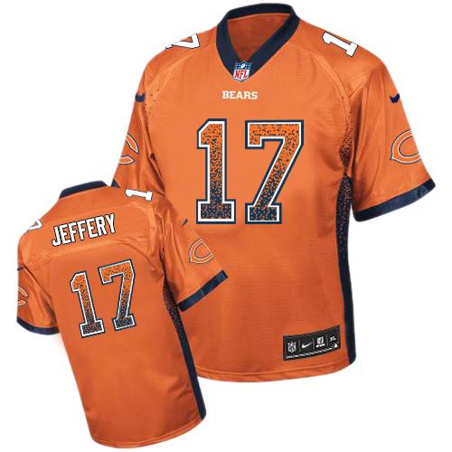  Bears #17 Alshon Jeffery Orange Alternate Youth Stitched NFL Elite Drift Fashion Jersey