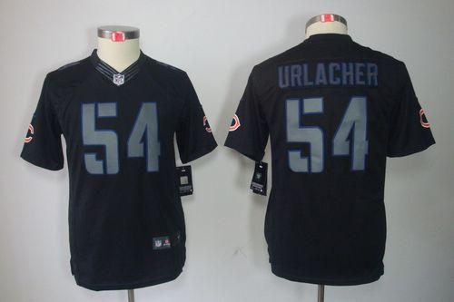  Bears #54 Brian Urlacher Black Impact Youth Stitched NFL Limited Jersey