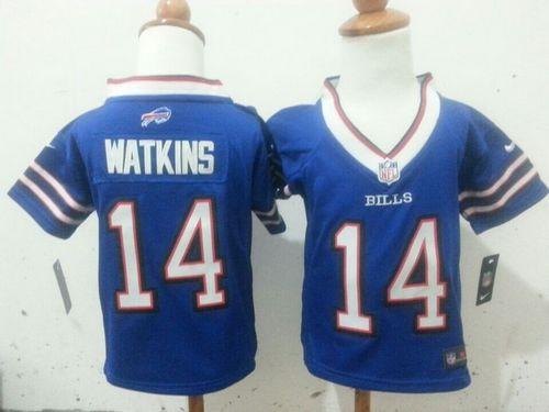 Toddler  Bills #14 Sammy Watkins Royal Blue Team Color Stitched NFL Elite Jersey