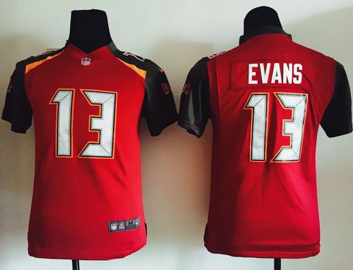  Buccaneers #13 Mike Evans Red Team Color Youth Stitched NFL New Elite Jersey