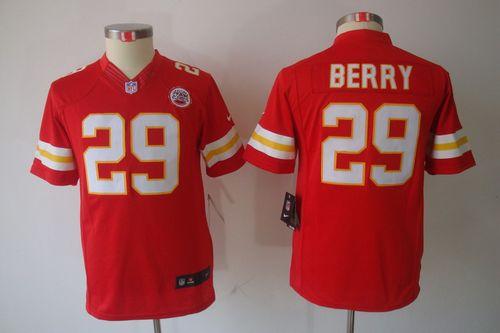  Chiefs #29 Eric Berry Red Team Color Youth Stitched NFL Limited Jersey