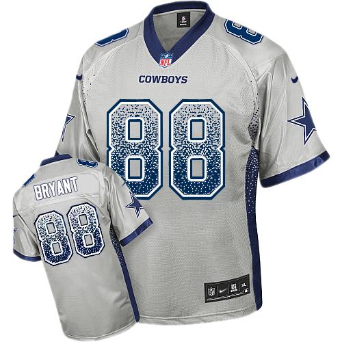  Cowboys #88 Dez Bryant Grey Youth Stitched NFL Elite Drift Fashion Jersey