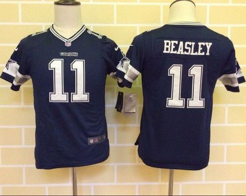  Cowboys #11 Cole Beasley Navy Blue Team Color Youth Stitched NFL Elite Jersey