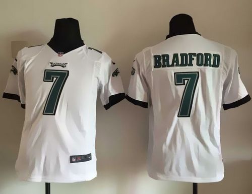  Eagles #7 Sam Bradford White Youth Stitched NFL New Elite Jersey