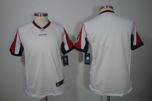  Falcons Blank White Youth Stitched NFL Limited Jersey