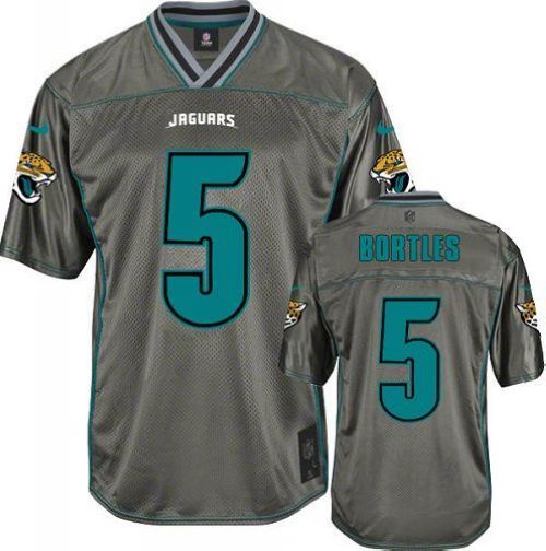  Jaguars #5 Blake Bortles Grey Youth Stitched NFL Elite Vapor Jersey