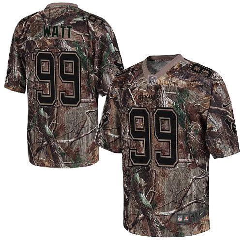  Texans #99 J.J. Watt Camo Youth Stitched NFL Realtree Elite Jersey