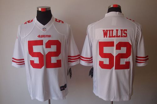  49ers #52 Patrick Willis White Men's Stitched NFL Limited Jersey