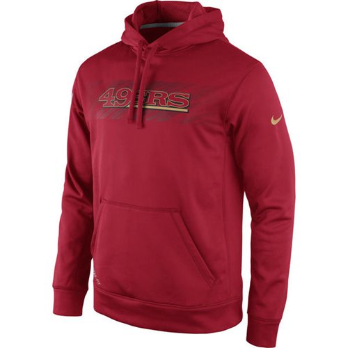 San Francisco 49ers  KO Speed Wordmark Performance Hoodie Red