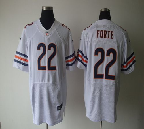  Bears #22 Matt Forte White Men's Stitched NFL Elite Jersey