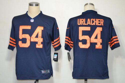  Bears #54 Brian Urlacher Navy Blue 1940s Throwback Men's Stitched NFL Game Jersey