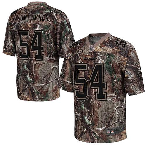  Bears #54 Brian Urlacher Camo Men's Stitched NFL Realtree Elite Jersey