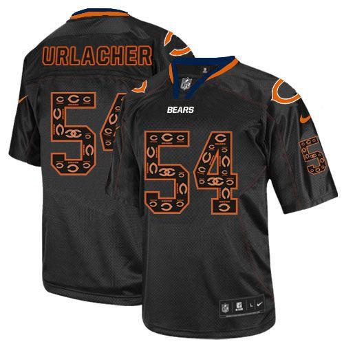 Bears #54 Brian Urlacher New Lights Out Black Men's Stitched NFL Elite Jersey