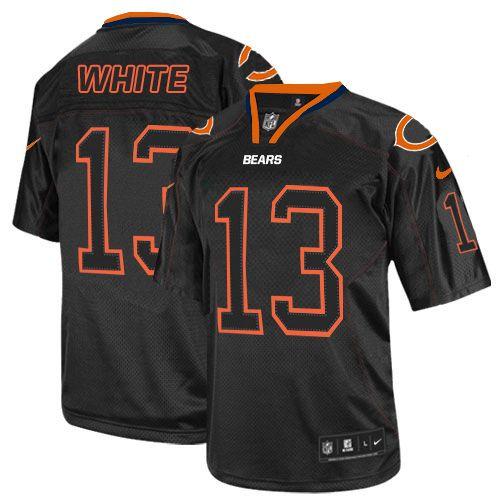  Bears #13 Kevin White Lights Out Black Men's Stitched NFL Elite Jersey