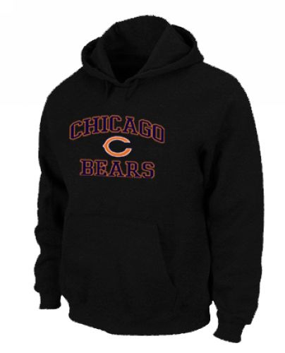 Chicago Bears Heart & Soul Pullover Hoodie Black