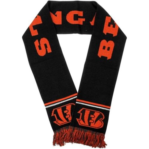 Cincinnati Bengals Black Metallic Thread Scarf