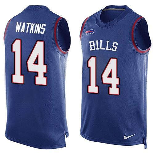  Bills #14 Sammy Watkins Royal Blue Team Color Men's Stitched NFL Limited Tank Top Jersey