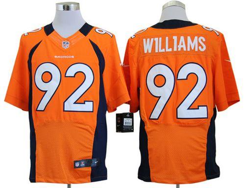  Broncos #92 Sylvester Williams Orange Team Color Men's Stitched NFL Elite Jersey