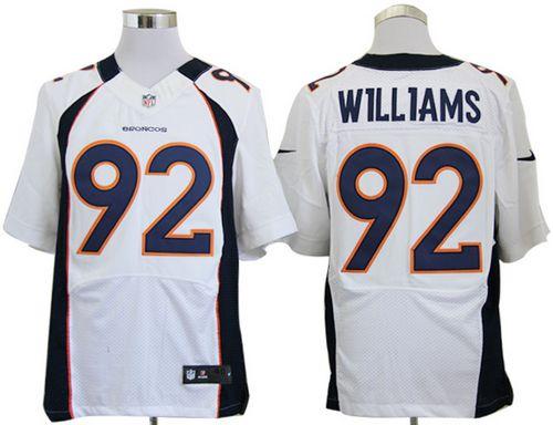  Broncos #92 Sylvester Williams White Men's Stitched NFL Elite Jersey