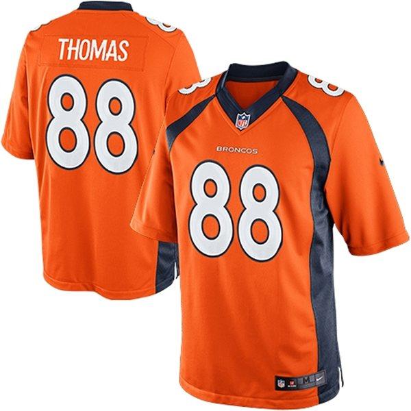  Broncos #88 Demaryius Thomas Orange Team Color Men's Stitched NFL New Limited Jersey