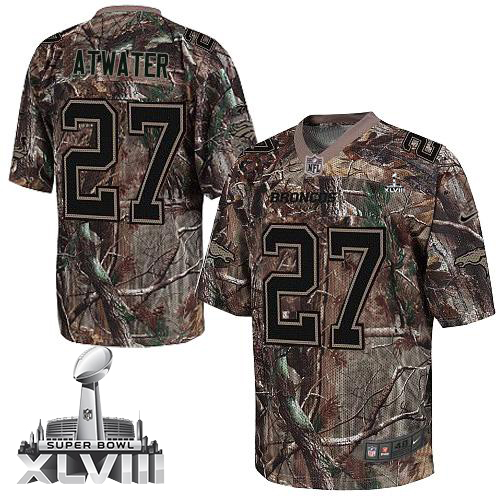  Broncos #27 Steve Atwater Camo Super Bowl XLVIII Men's Stitched NFL Realtree Elite Jersey
