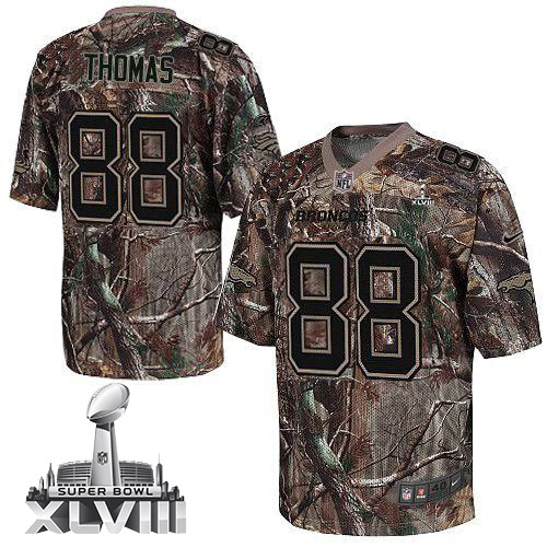  Broncos #88 Demaryius Thomas Camo Super Bowl XLVIII Men's Stitched NFL Realtree Elite Jersey