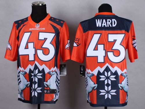  Broncos #43 T.J. Ward Orange Men's Stitched NFL Elite Noble Fashion Jersey