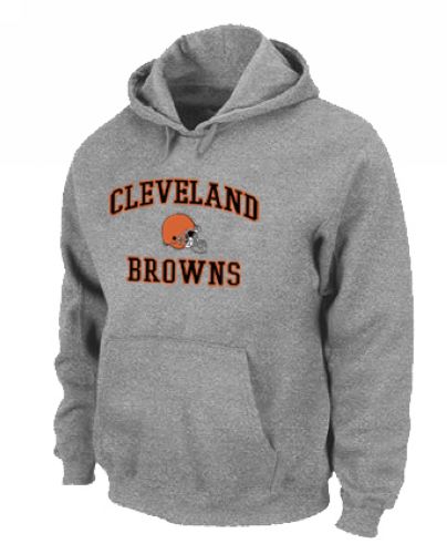 Cleveland Browns Heart & Soul Pullover Hoodie Grey