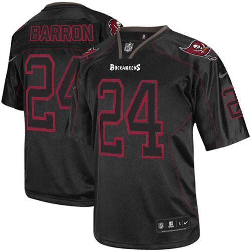  Buccaneers #24 Mark Barron Lights Out Black Men's Stitched NFL Elite Jersey