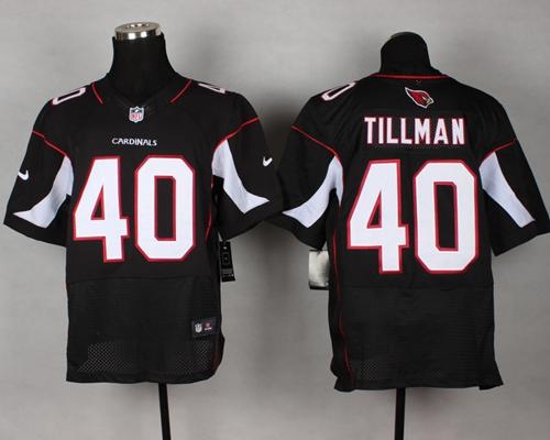  Cardinals #40 Pat Tillman Black Alternate Men's Stitched NFL Elite Jersey