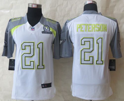  Cardinals #21 Patrick Peterson White Pro Bowl Men's Stitched NFL Elite Team Carter Jersey