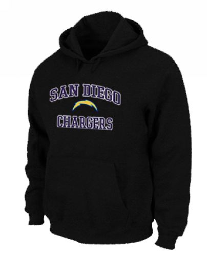 San Diego Chargers Heart & Soul Pullover Hoodie Black