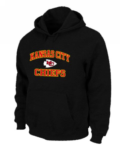 Kansas City Chiefs Heart & Soul Pullover Hoodie Black