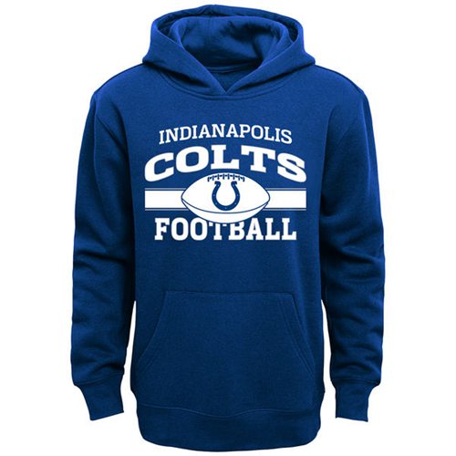 Indianapolis Colts Long Pass Pullover Hoodie Royal Blue