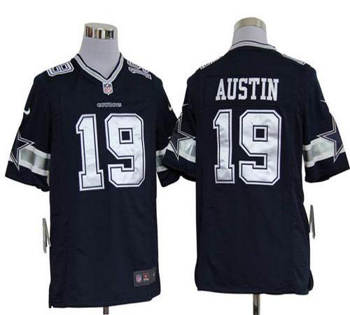  Cowboys #19 Miles Austin Navy Blue Team Color Men's Stitched NFL Game Jersey