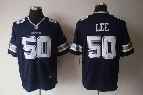  Cowboys #50 Sean Lee Navy Blue Team Color Men's Stitched NFL Limited Jersey