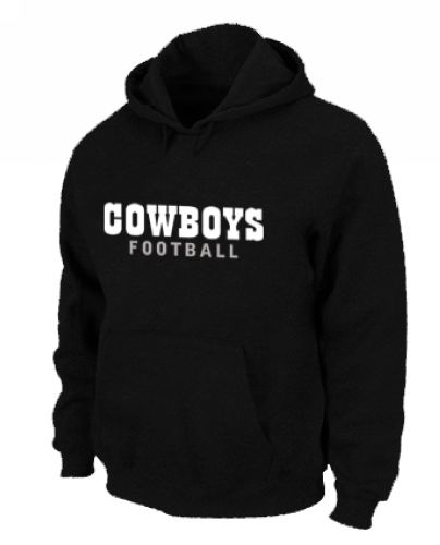 Dallas Cowboys Font Pullover Hoodie Black