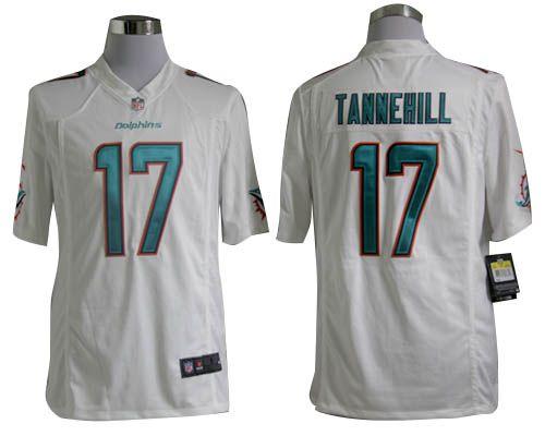  Dolphins #17 Ryan Tannehill White Men's Stitched NFL Game Jersey
