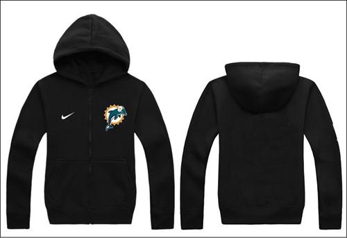  Miami Dolphins Authentic Logo Hoodie Black