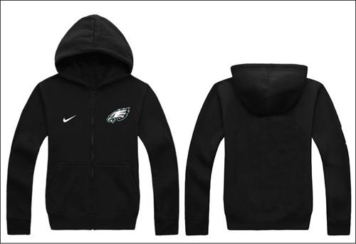  Philadelphia Eagles Authentic Logo Hoodie Black