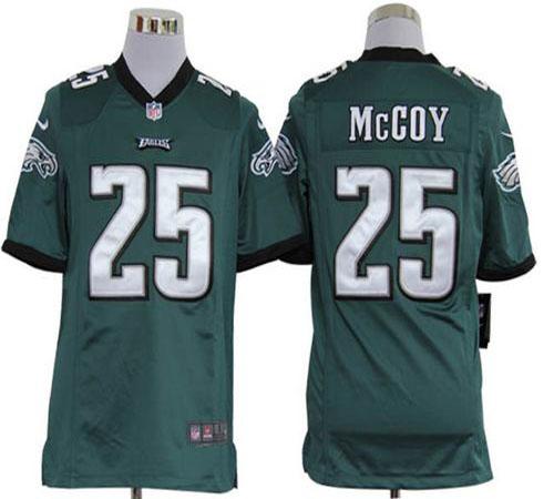  Eagles #25 LeSean McCoy Midnight Green Team Color Men's Stitched NFL Game Jersey