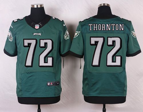 Eagles #72 Cedric Thornton Midnight Green Team Color Men's Stitched NFL New Elite Jersey