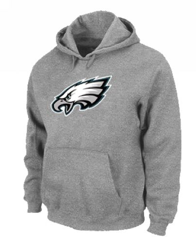 Philadelphia Eagles Logo Pullover Hoodie Grey