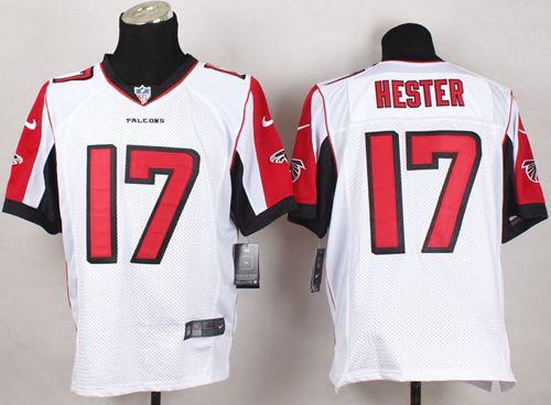  Falcons #17 Devin Hester White Men's Stitched NFL Elite Jersey