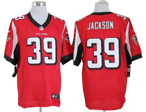  Falcons #39 Steven Jackson Red Team Color Men's Stitched NFL Elite Jersey