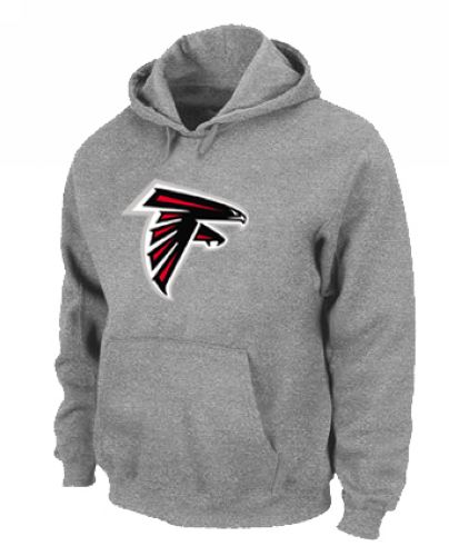 Atlanta Falcons Logo Pullover Hoodie Grey