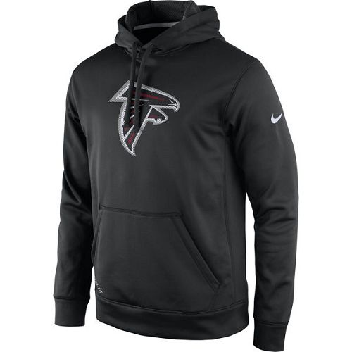 Men's Atlanta Falcons  Black Practice Performance Pullover Hoodie