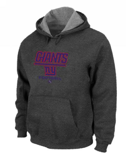 New York Giants Critical Victory Pullover Hoodie Dark Grey